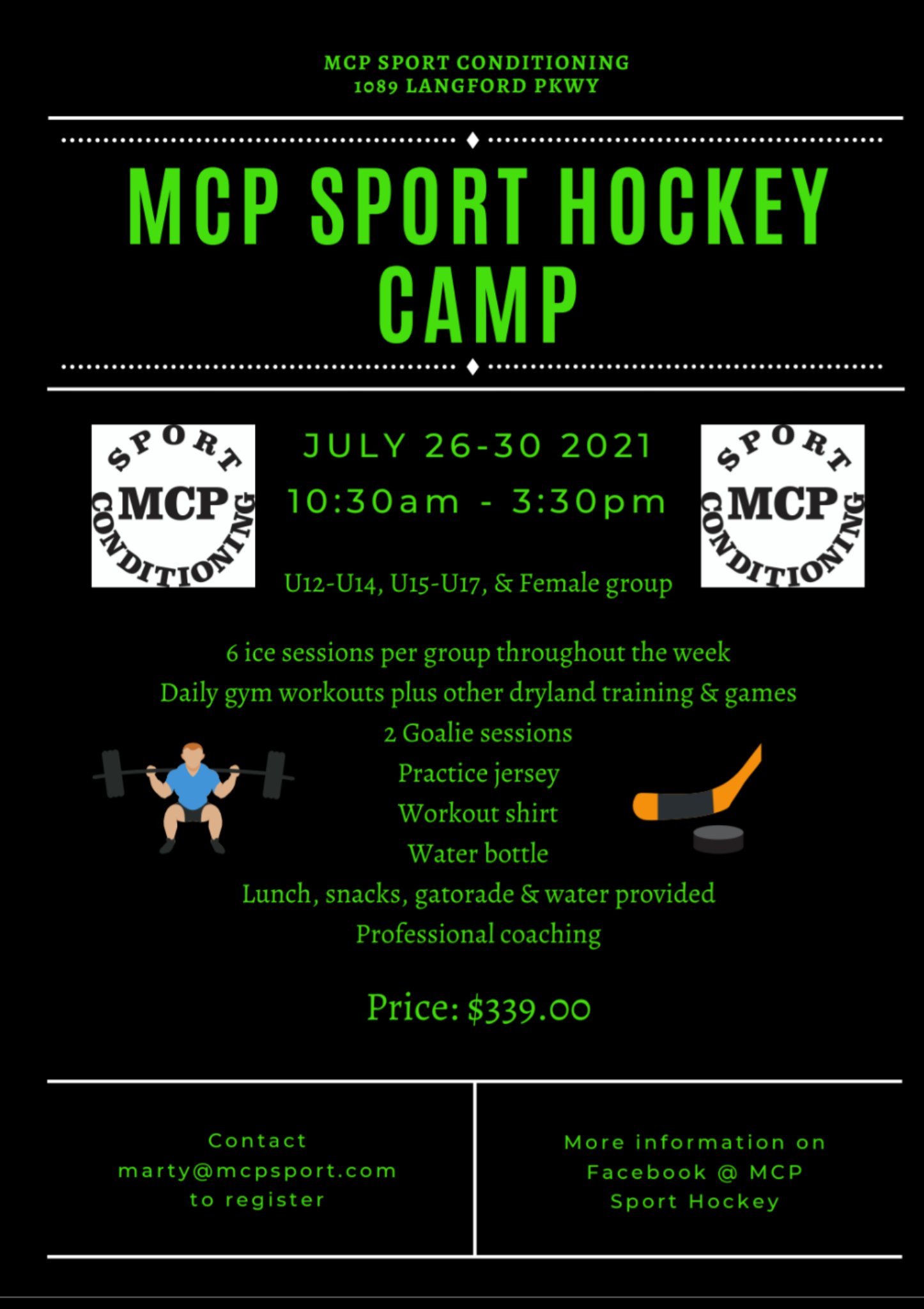 MCP HOckey Camp MCP HOckey Camp